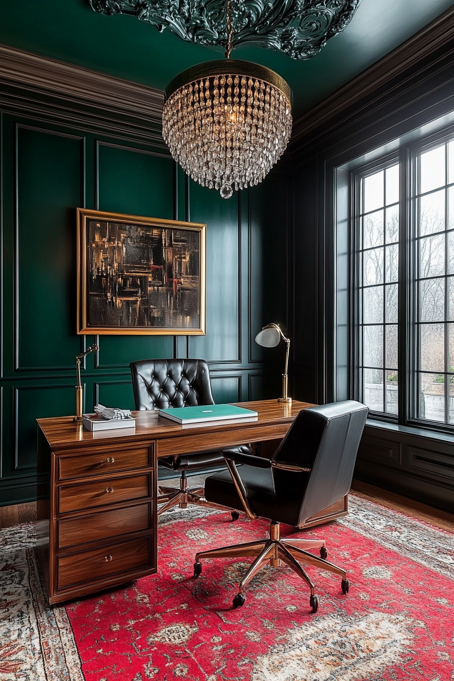 14. Art Deco Elegance (Small Office Ideas) - Small Office Ideas