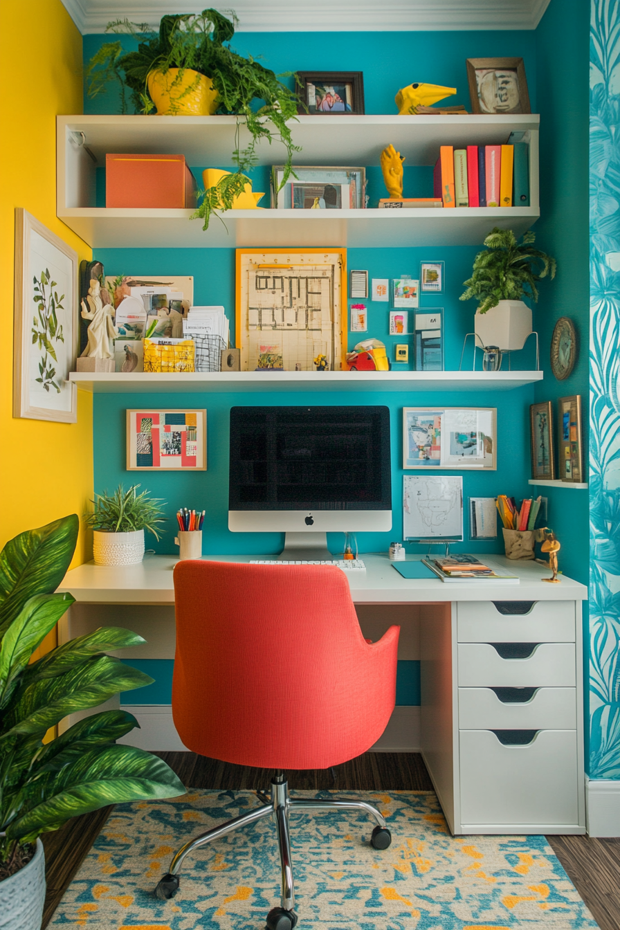 17. Vibrant Creative Hub (Small Office Ideas) - Small Office Ideas