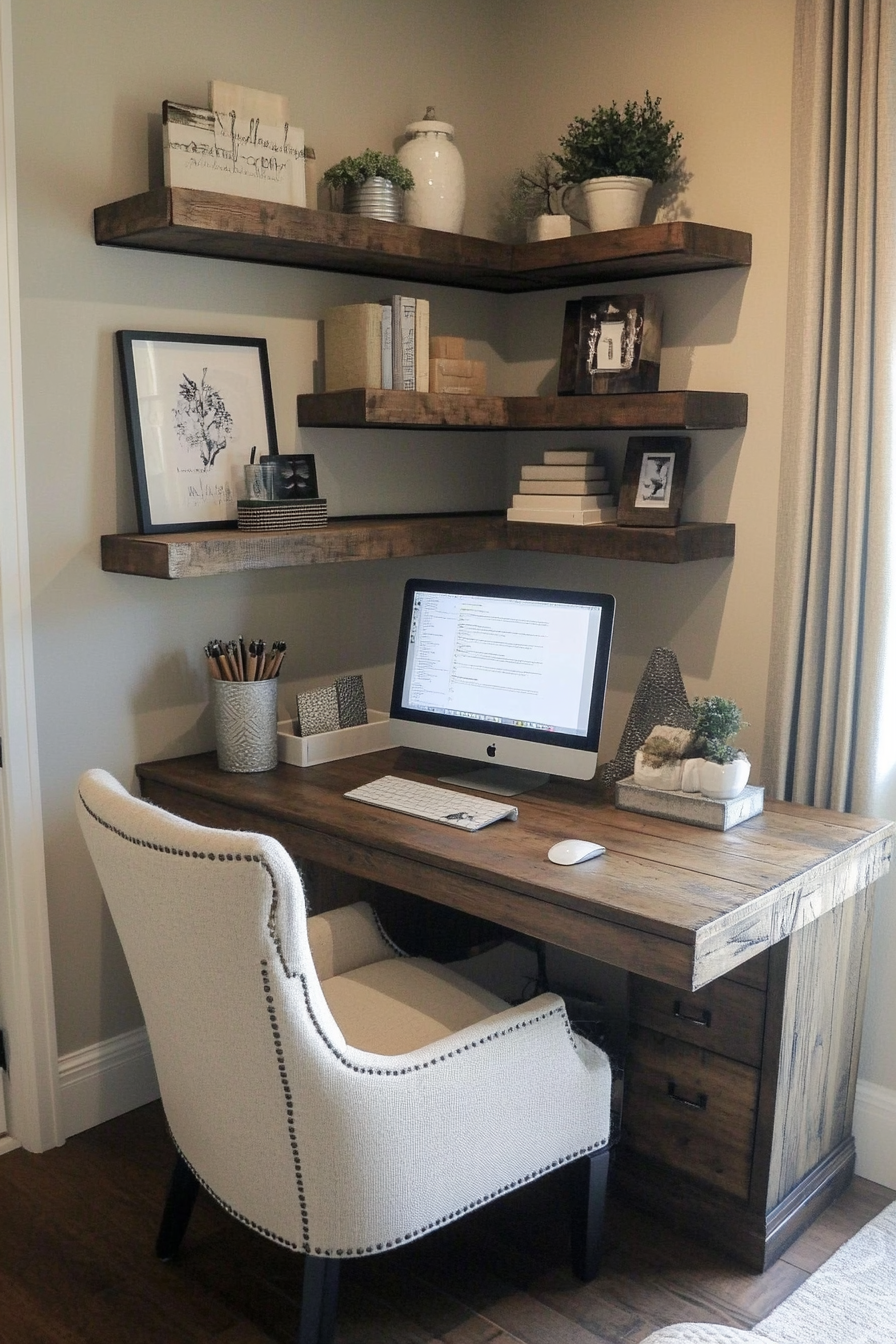 19. Compact Chic (Small Office Ideas) - Small Office Ideas