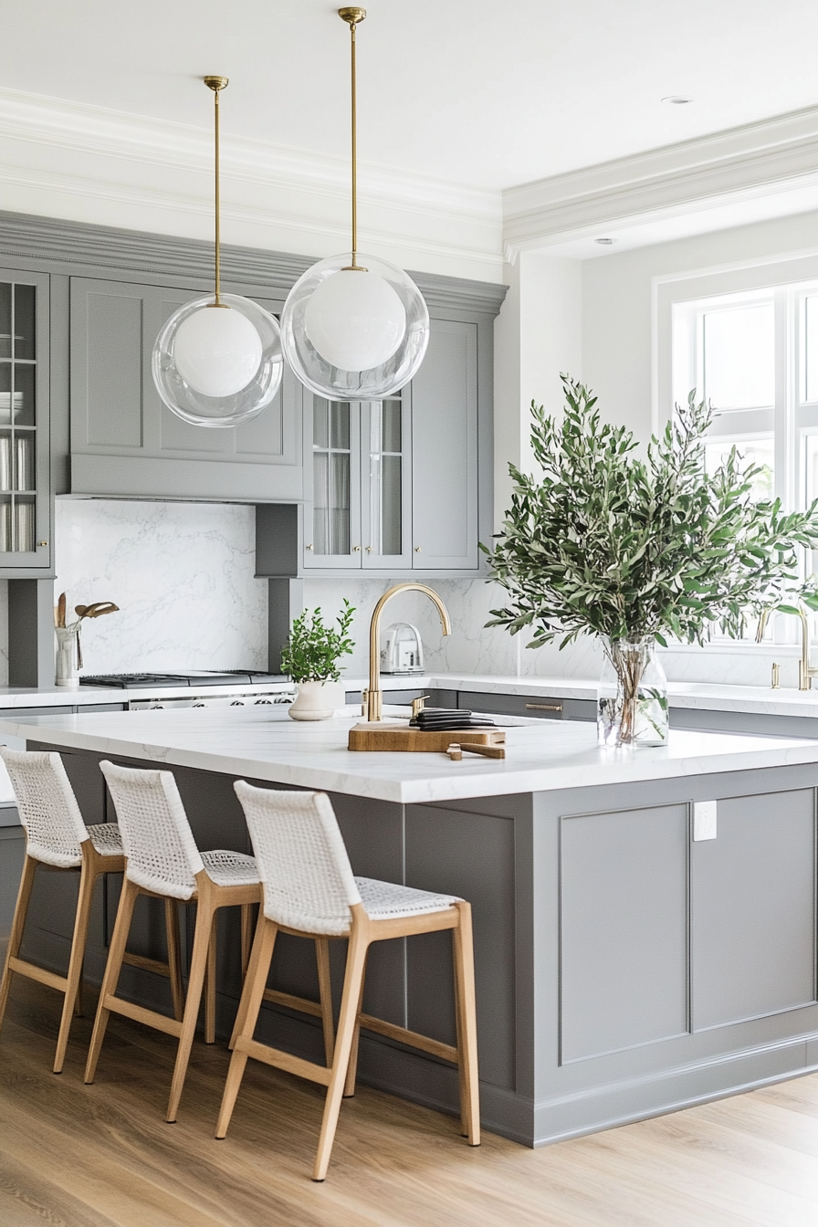 27. Matte Finishes (Grey And White Kitchen Ideas) - Grey And White Kitchen Ideas