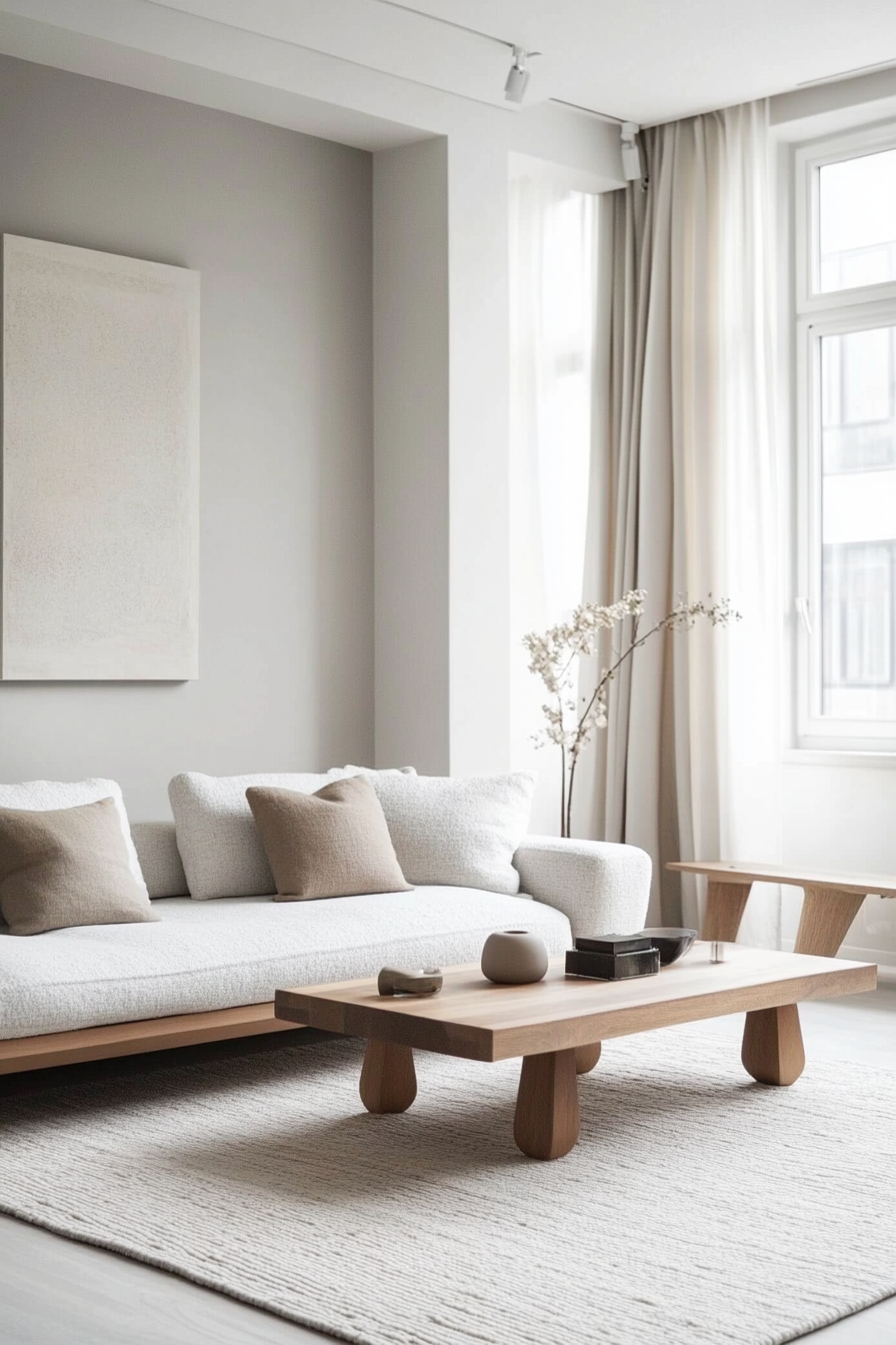 4. Muted Blues and Grays (Minimalist Living Room Ideas) - Minimalist Living Room Ideas