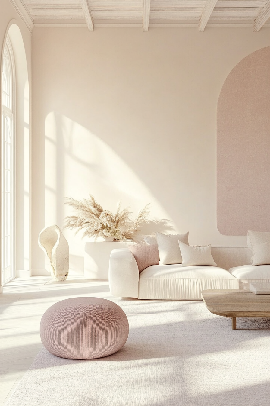 6. Light Pastels with White (Minimalist Living Room Ideas) - Minimalist Living Room Ideas