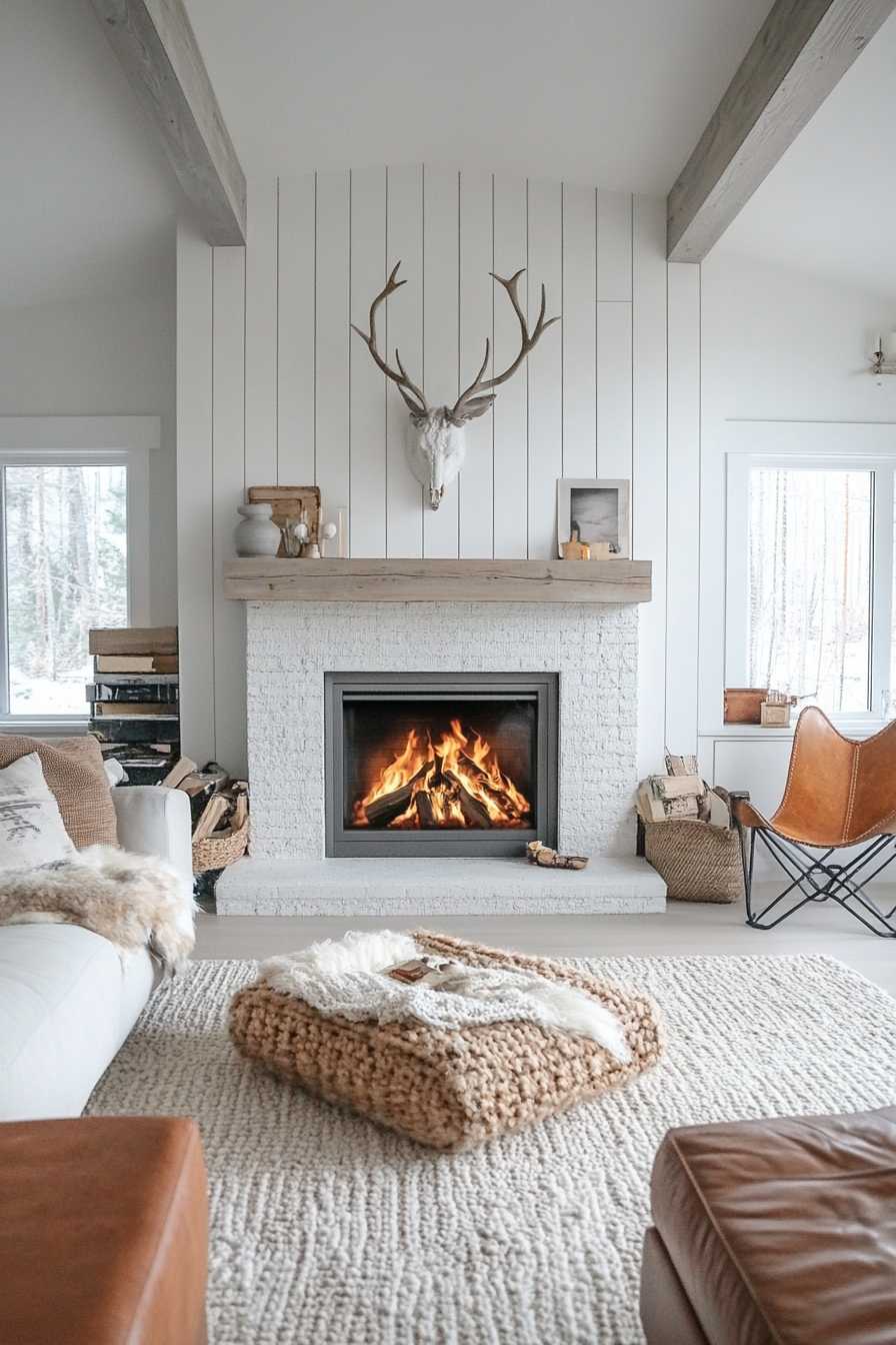 4. Scandinavian Simplicity (Living Room Ideas With Fireplace) - Living Room Ideas With Fireplace
