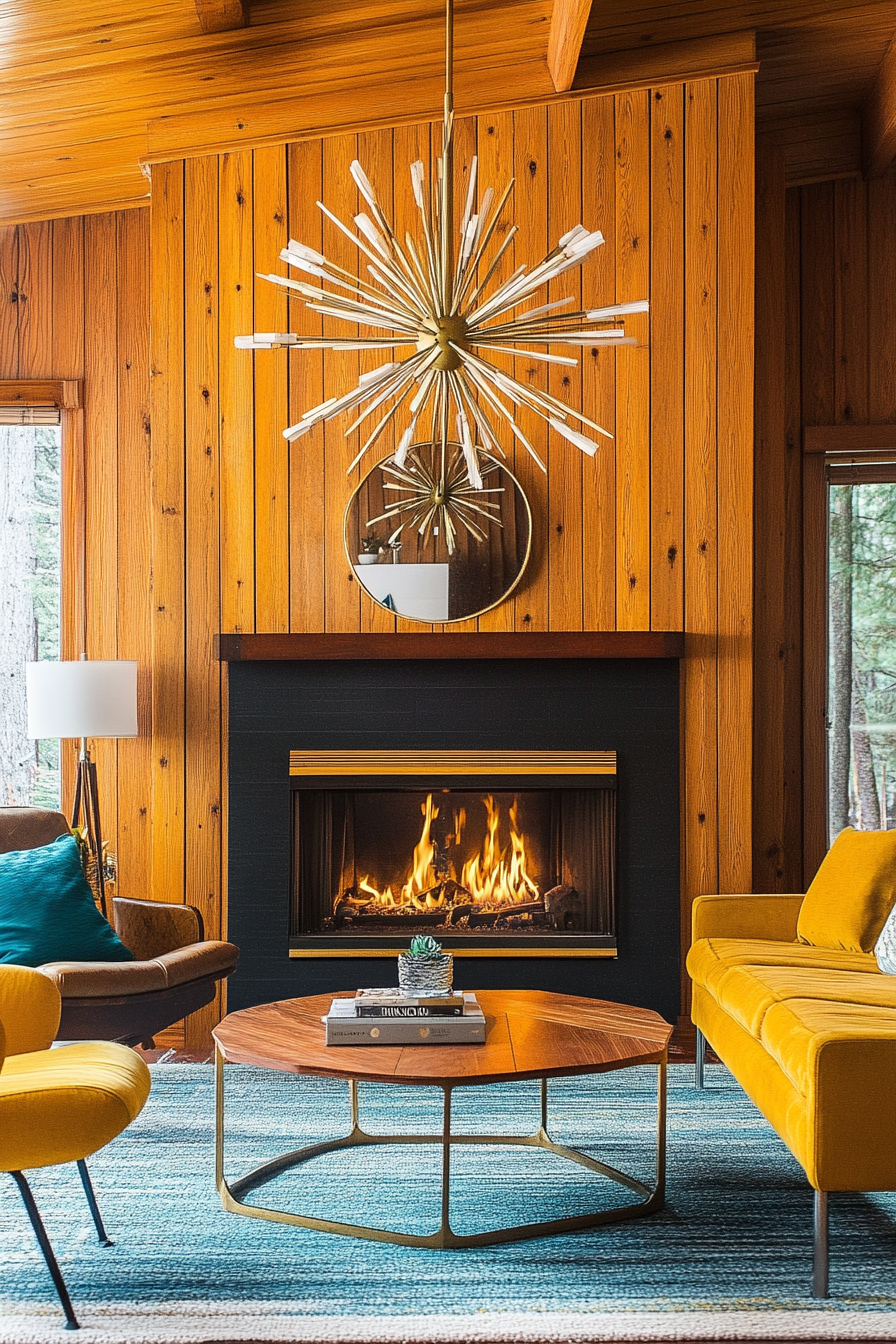 6. Mid-Century Modern (Living Room Ideas With Fireplace) - Living Room Ideas With Fireplace