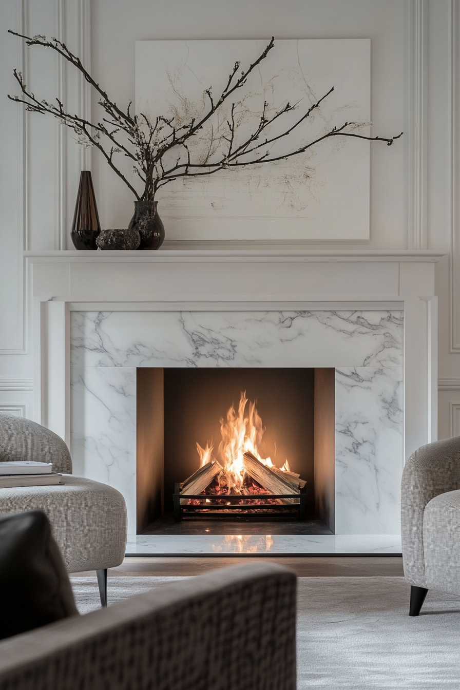 9. Urban Luxe (Living Room Ideas With Fireplace) - Living Room Ideas With Fireplace