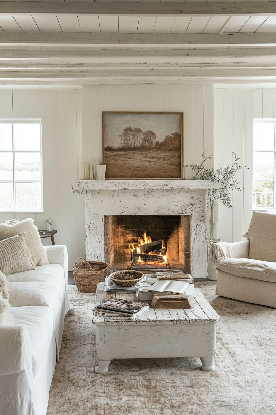 11. Farmhouse Warmth (Living Room Ideas With Fireplace) - Living Room Ideas With Fireplace