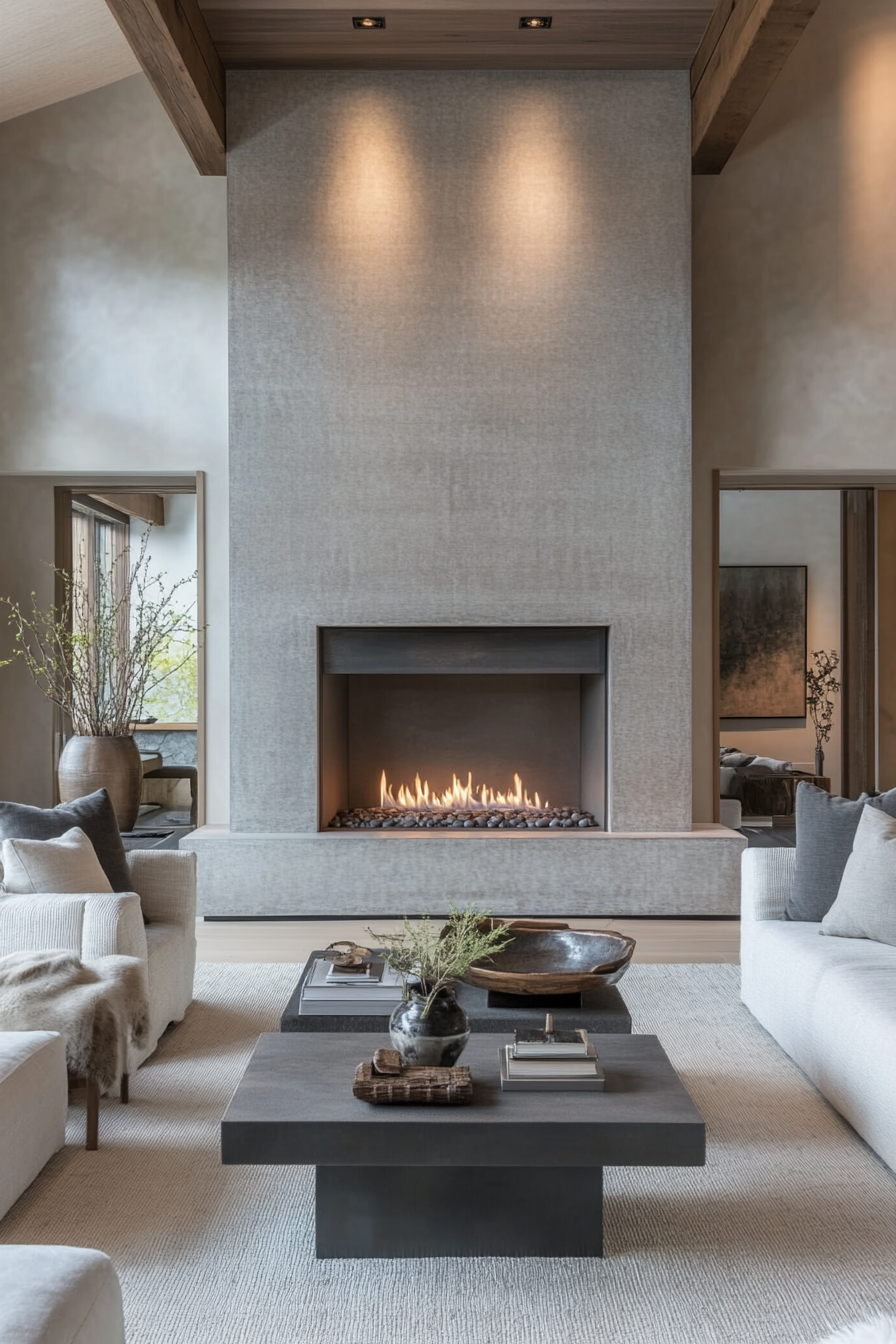 14. Zen Sanctuary (Living Room Ideas With Fireplace) - Living Room Ideas With Fireplace