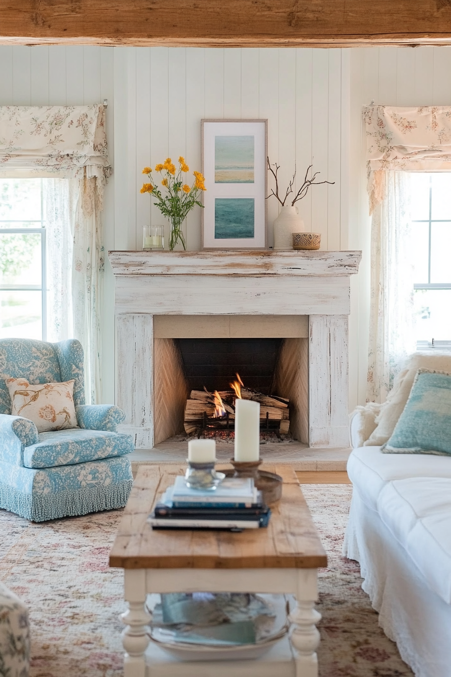 18. Cozy Cottage (Living Room Ideas With Fireplace) - Living Room Ideas With Fireplace