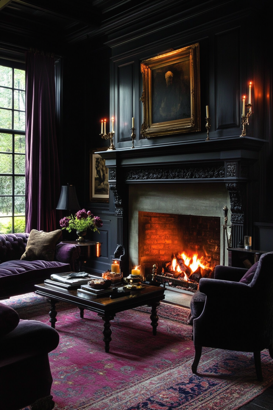 19. Gothic Revival (Living Room Ideas With Fireplace) - Living Room Ideas With Fireplace