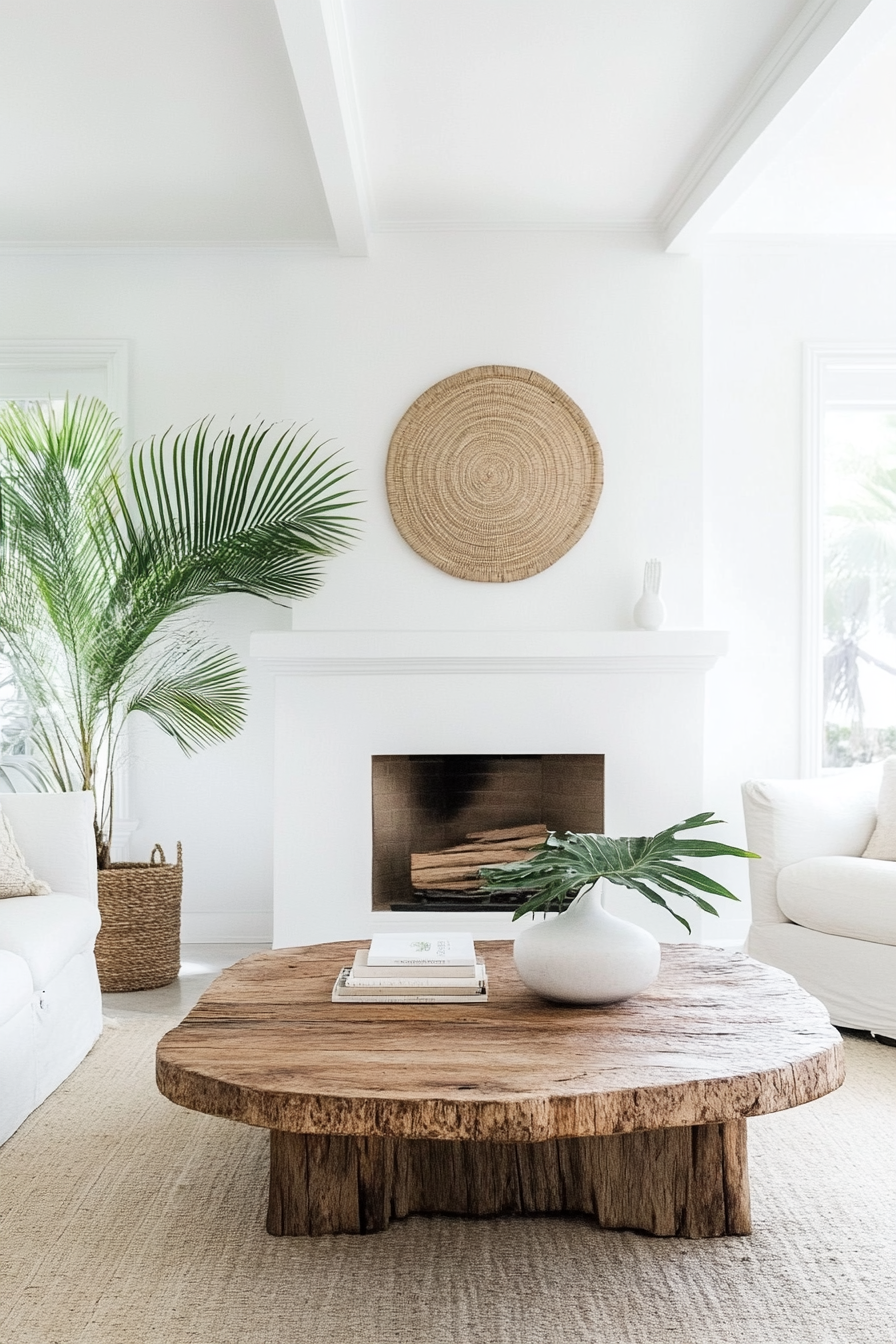 20. Tropical Retreat (Living Room Ideas With Fireplace) - Living Room Ideas With Fireplace