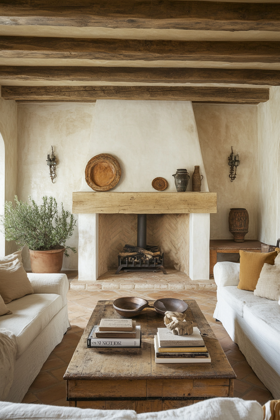 23. Mediterranean Escape (Living Room Ideas With Fireplace) - Living Room Ideas With Fireplace