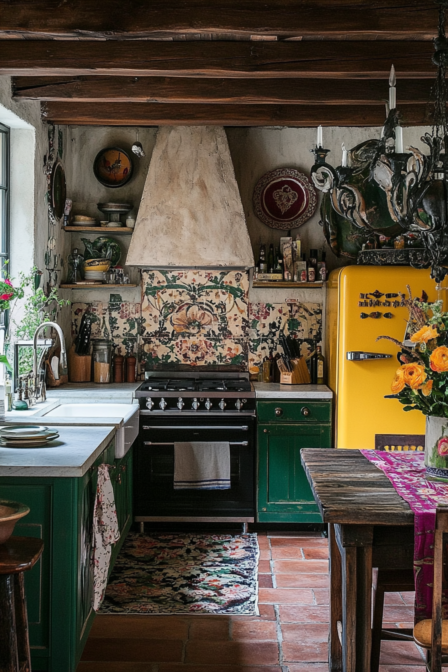 2. Vintage Eclecticism (Boho Kitchen Ideas) - Boho Kitchen Ideas