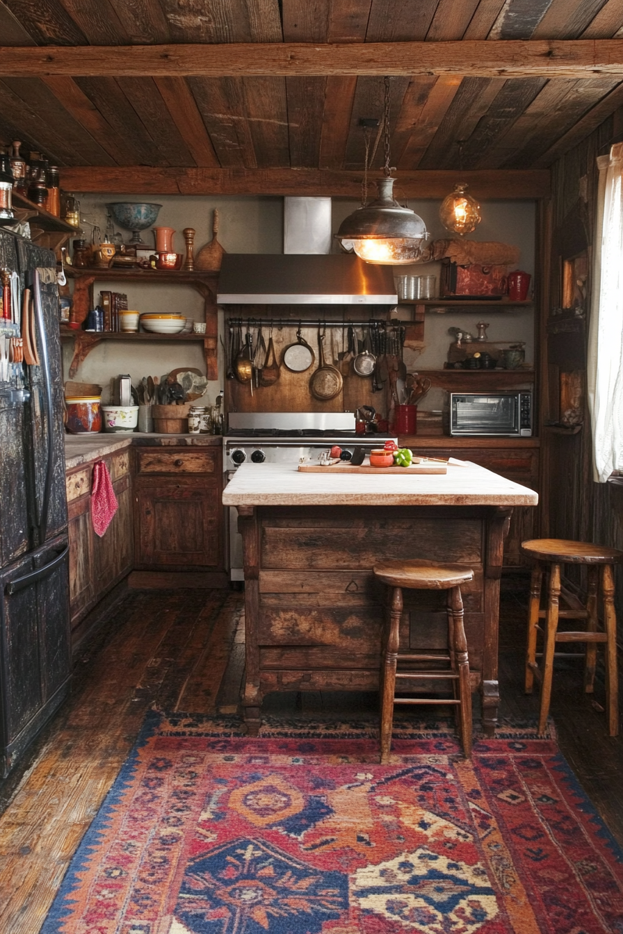 7. Rustic Charm (Boho Kitchen Ideas) - Boho Kitchen Ideas