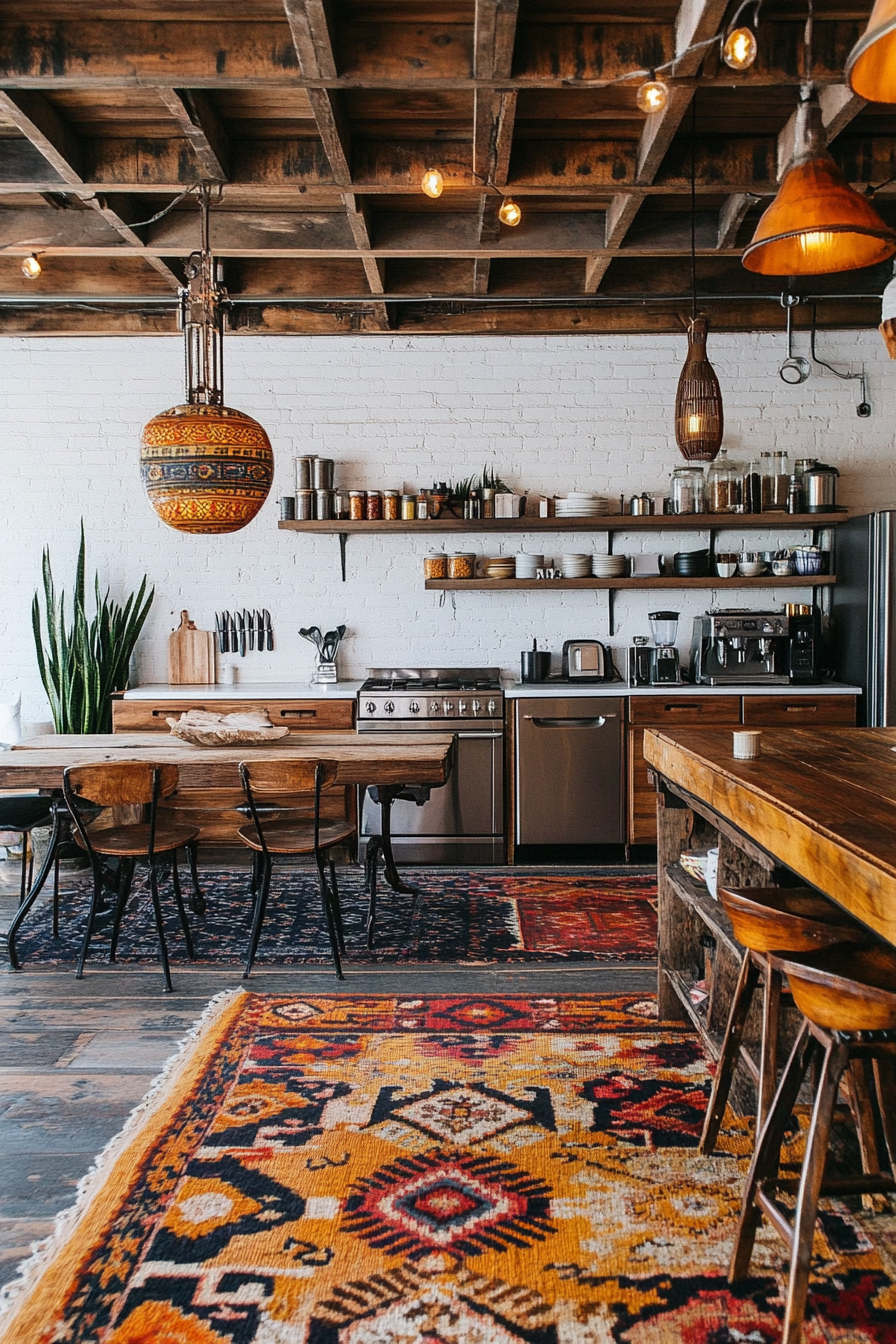 10. Industrial Boho (Boho Kitchen Ideas) - Boho Kitchen Ideas