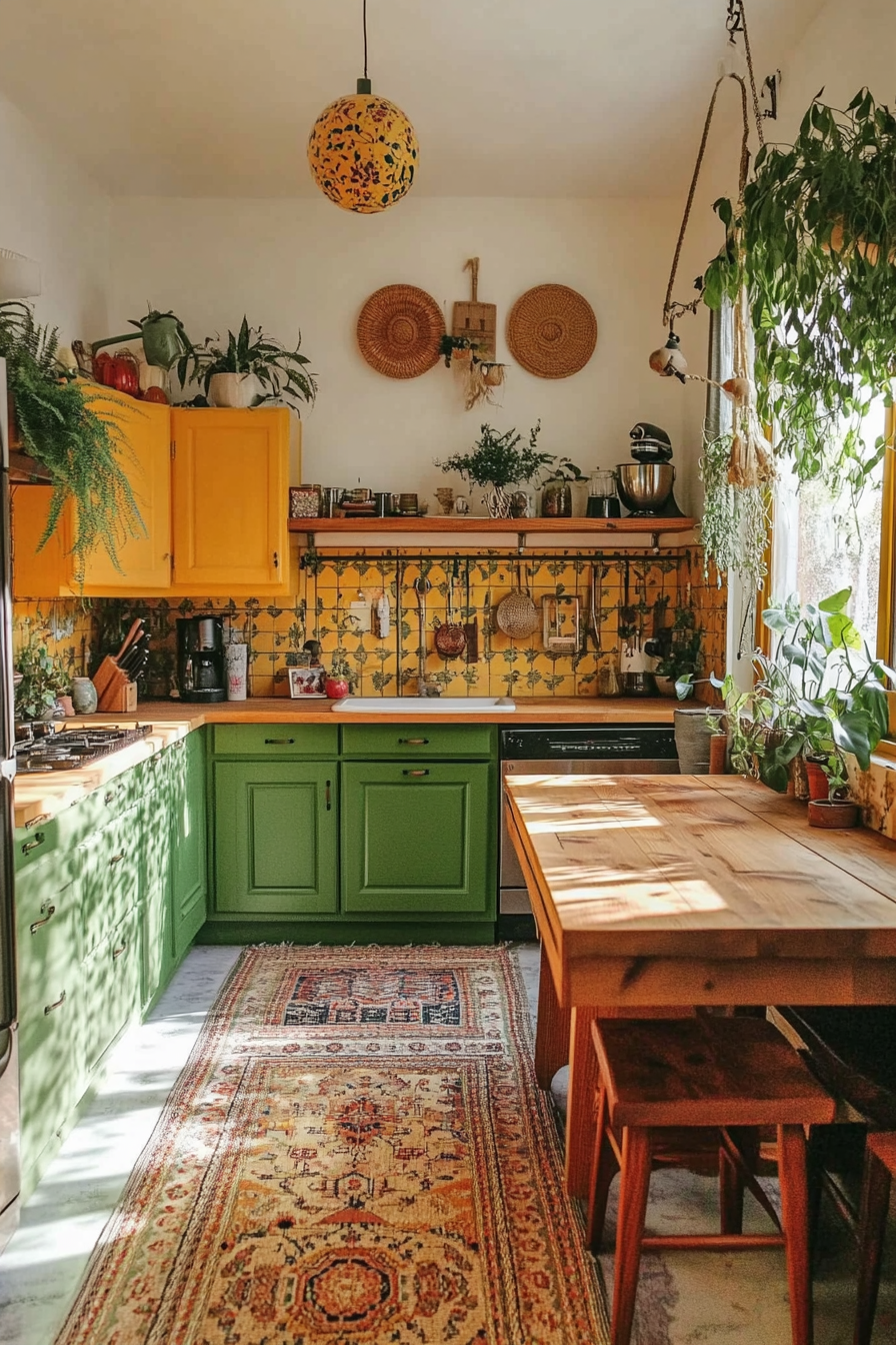 13. Mid-Century Boho (Boho Kitchen Ideas) - Boho Kitchen Ideas