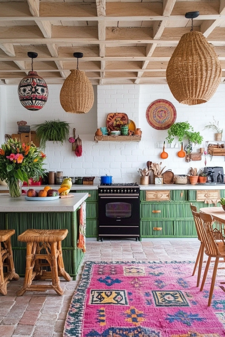 21. Tropical Boho (Boho Kitchen Ideas) - Boho Kitchen Ideas