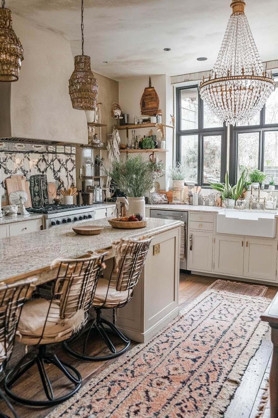 23. Boho Glam (Boho Kitchen Ideas) - Boho Kitchen Ideas