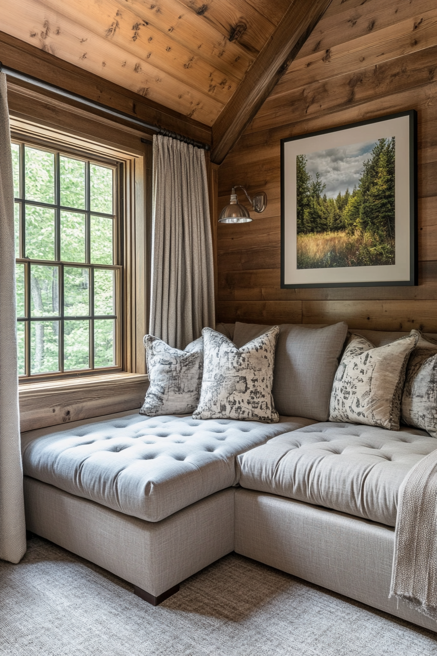 22. Space-Saving Corner Sofa in Dove Gray (Sofa In Bedroom Ideas) - Sofa In Bedroom Ideas