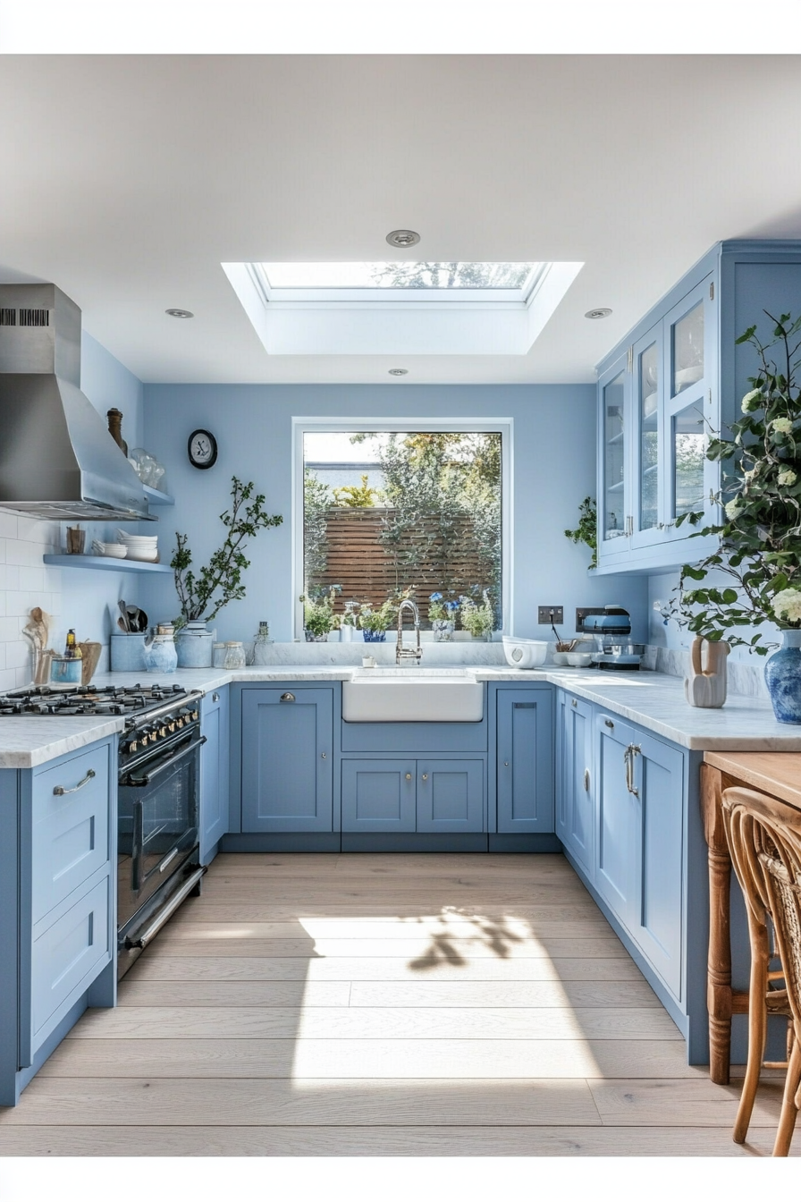2. Sky Blue Serenity (Blue Kitchen Ideas) - Blue Kitchen Ideas