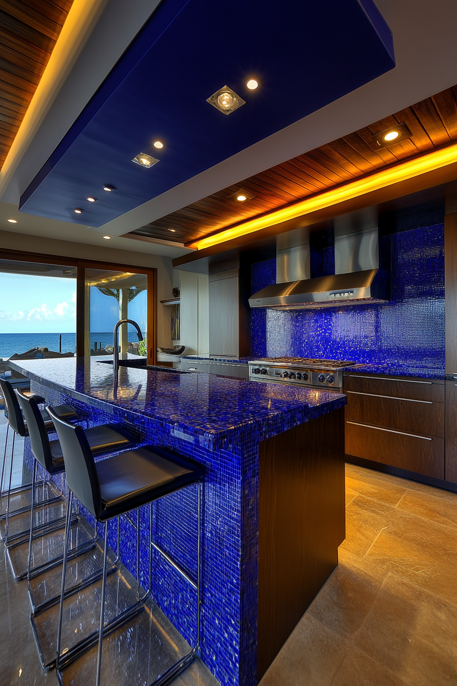 5. Cobalt Blue Energy (Blue Kitchen Ideas) - Blue Kitchen Ideas