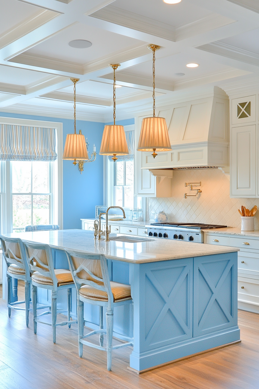 14. Azure Accents (Blue Kitchen Ideas) - Blue Kitchen Ideas