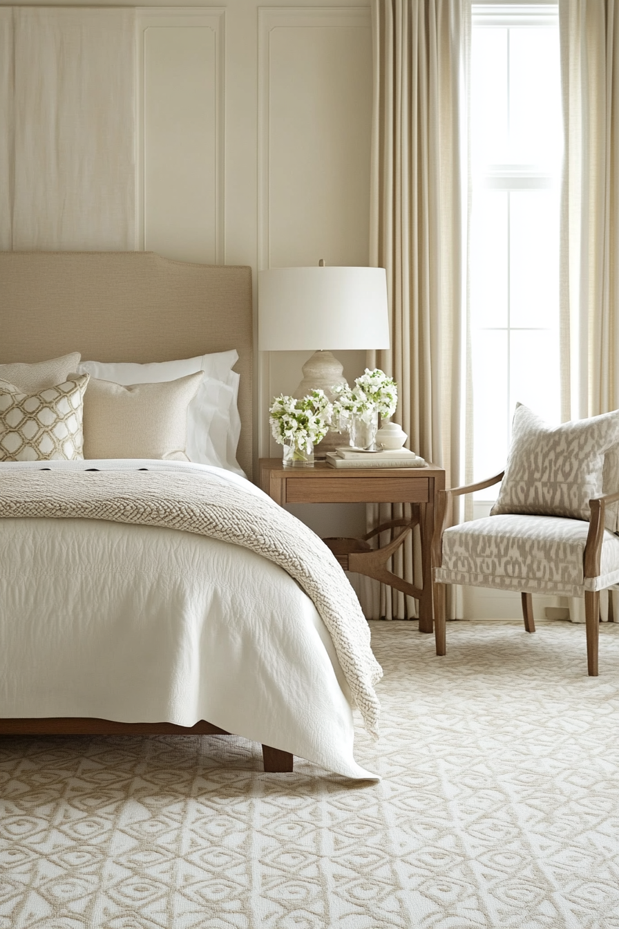 11. Mid-Century Modern (Cream Color Bedroom Ideas) - Cream Color Bedroom Ideas