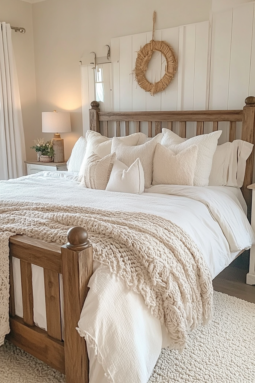 15. Farmhouse Fresh (Cream Color Bedroom Ideas) - Cream Color Bedroom Ideas