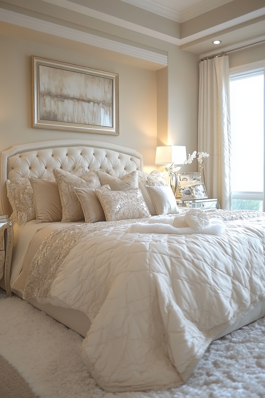 16. Hollywood Regency (Cream Color Bedroom Ideas) - Cream Color Bedroom Ideas