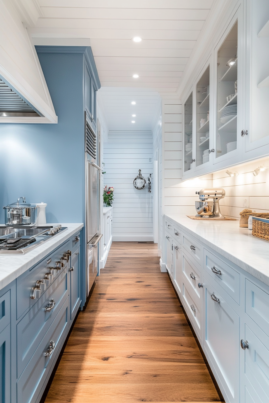 5. Coastal Retreat (Long Kitchen Ideas) - Long Kitchen Ideas