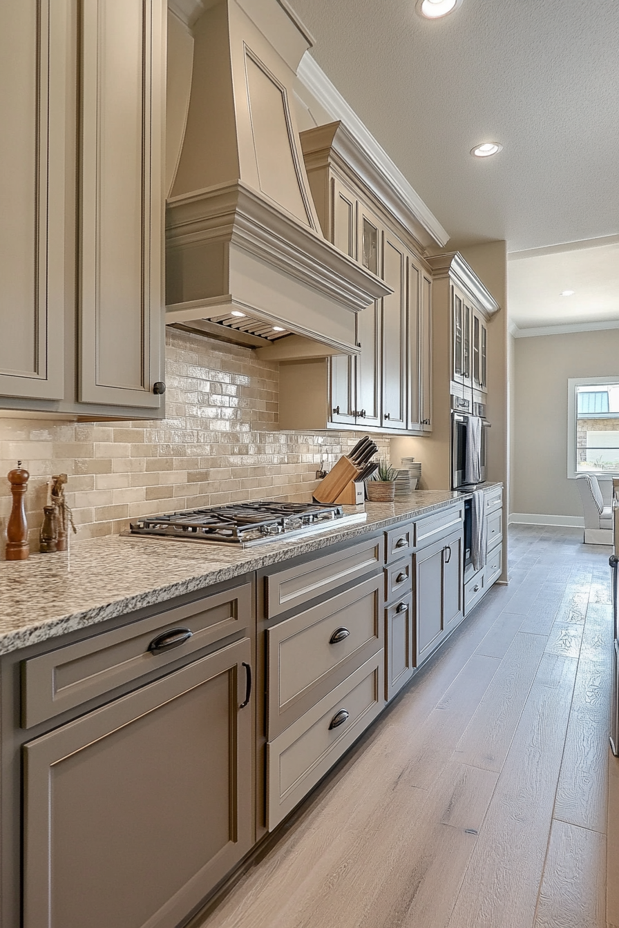 17. Warm Neutrals (Long Kitchen Ideas) - Long Kitchen Ideas