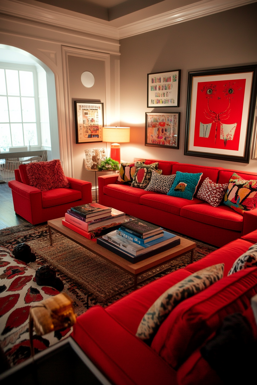 6. Poppy Playroom (Red Living Room Ideas) - Red Living Room Ideas