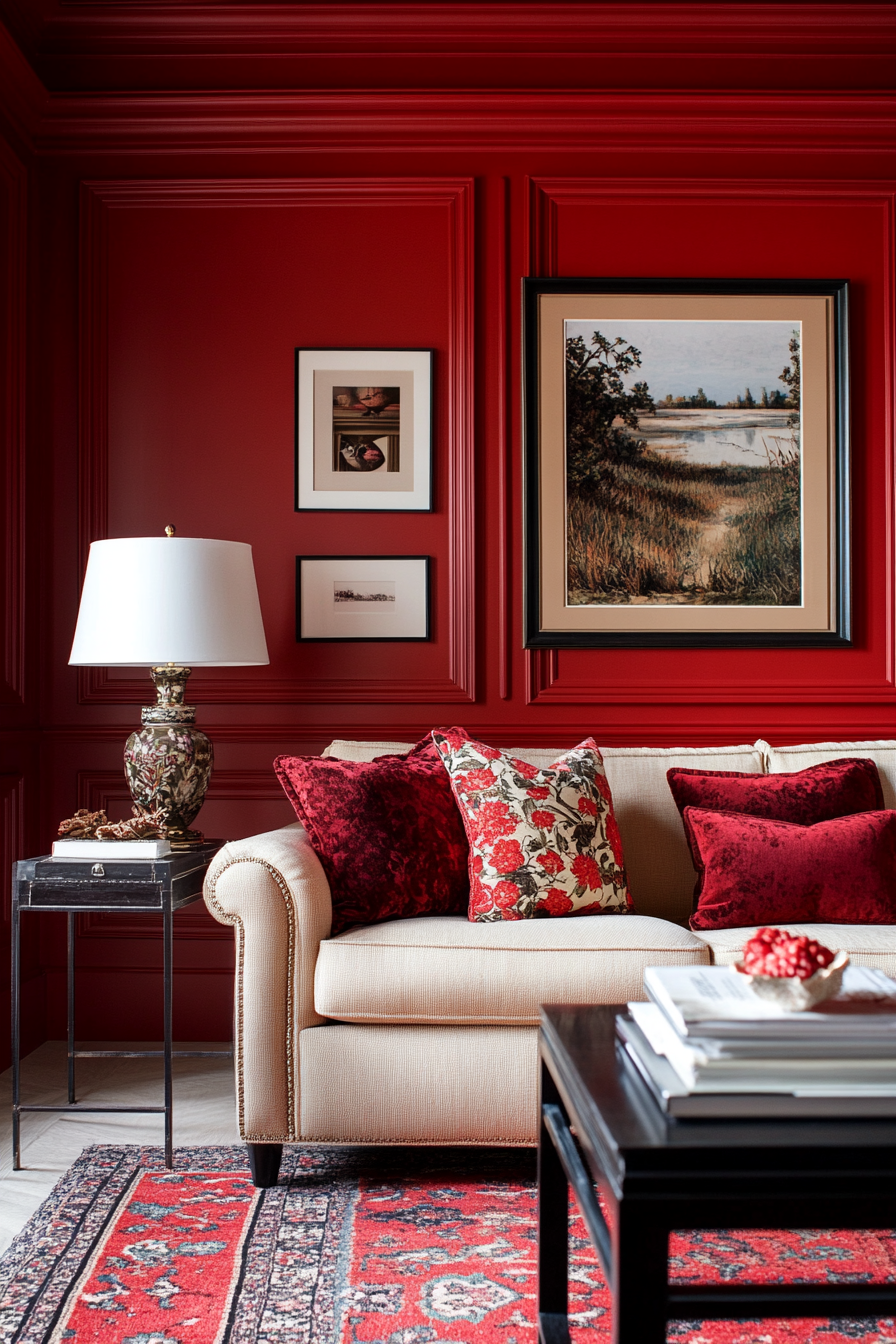 23. Autumn Amber (Red Living Room Ideas) - Red Living Room Ideas