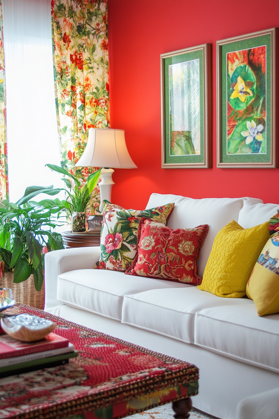 27. Heirloom Tomato (Red Living Room Ideas) - Red Living Room Ideas