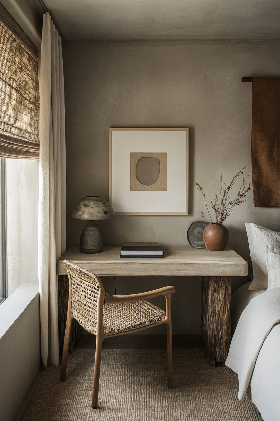 11. Zen Oasis (Bedroom Office Ideas) - Bedroom Office Ideas