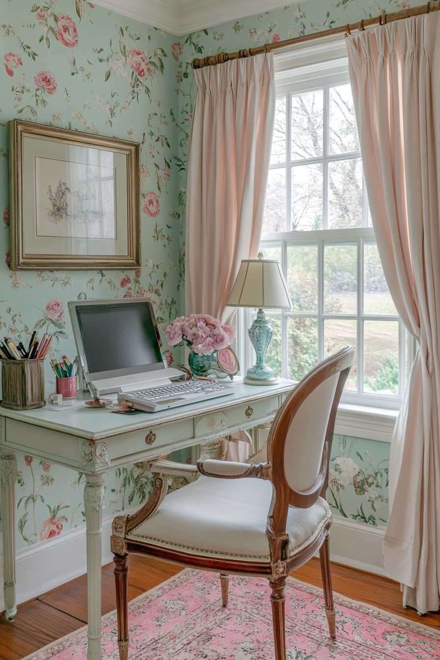 13. Vintage Charm (Bedroom Office Ideas) - Bedroom Office Ideas