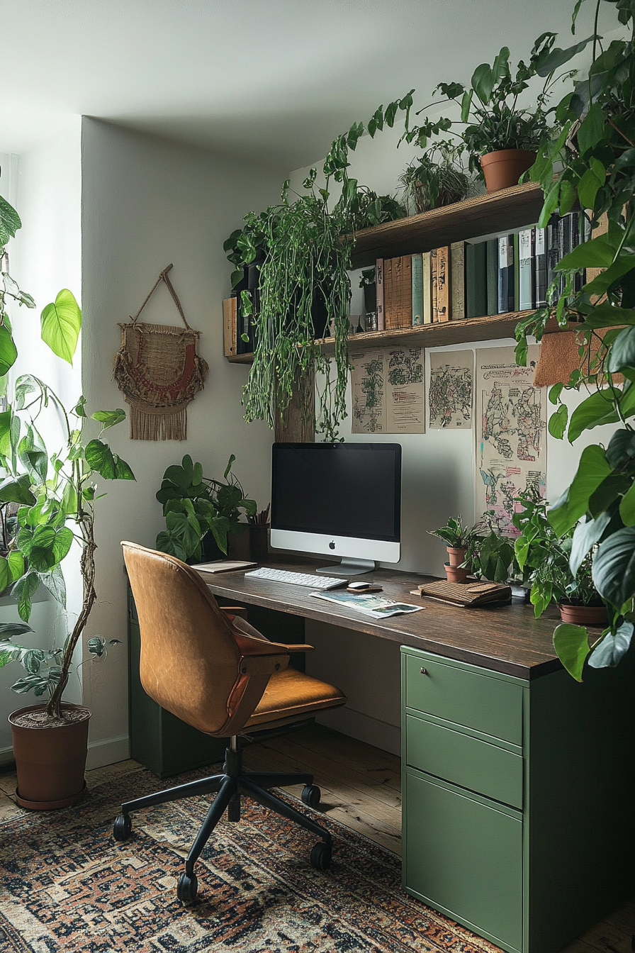 15. Urban Jungle (Bedroom Office Ideas) - Bedroom Office Ideas