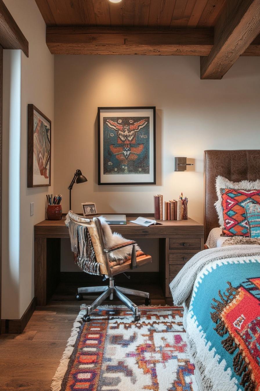 26. Southwestern Flair (Bedroom Office Ideas) - Bedroom Office Ideas