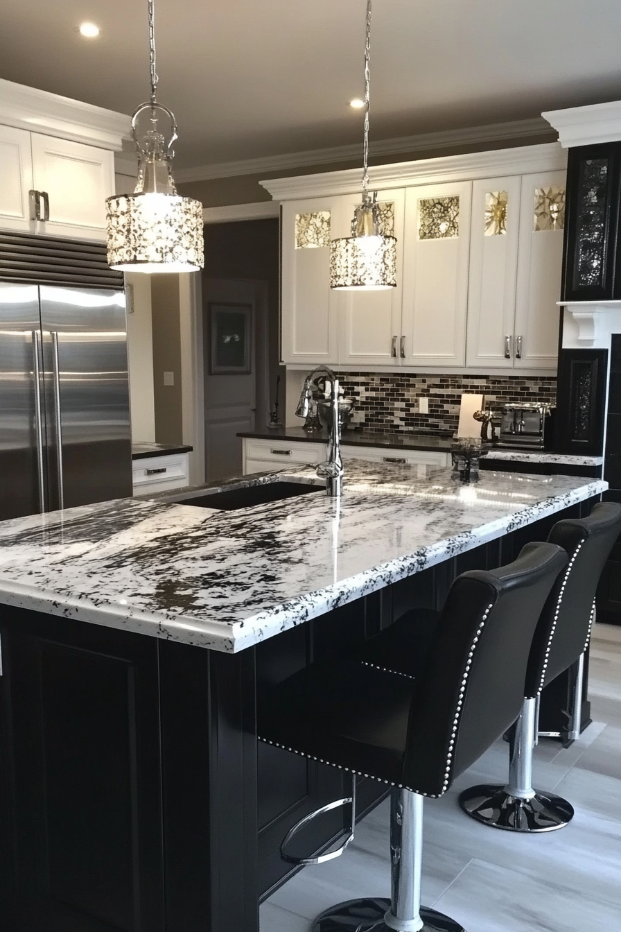 19. Dynamic Duo (Black And White Kitchen Ideas) - Black And White Kitchen Ideas