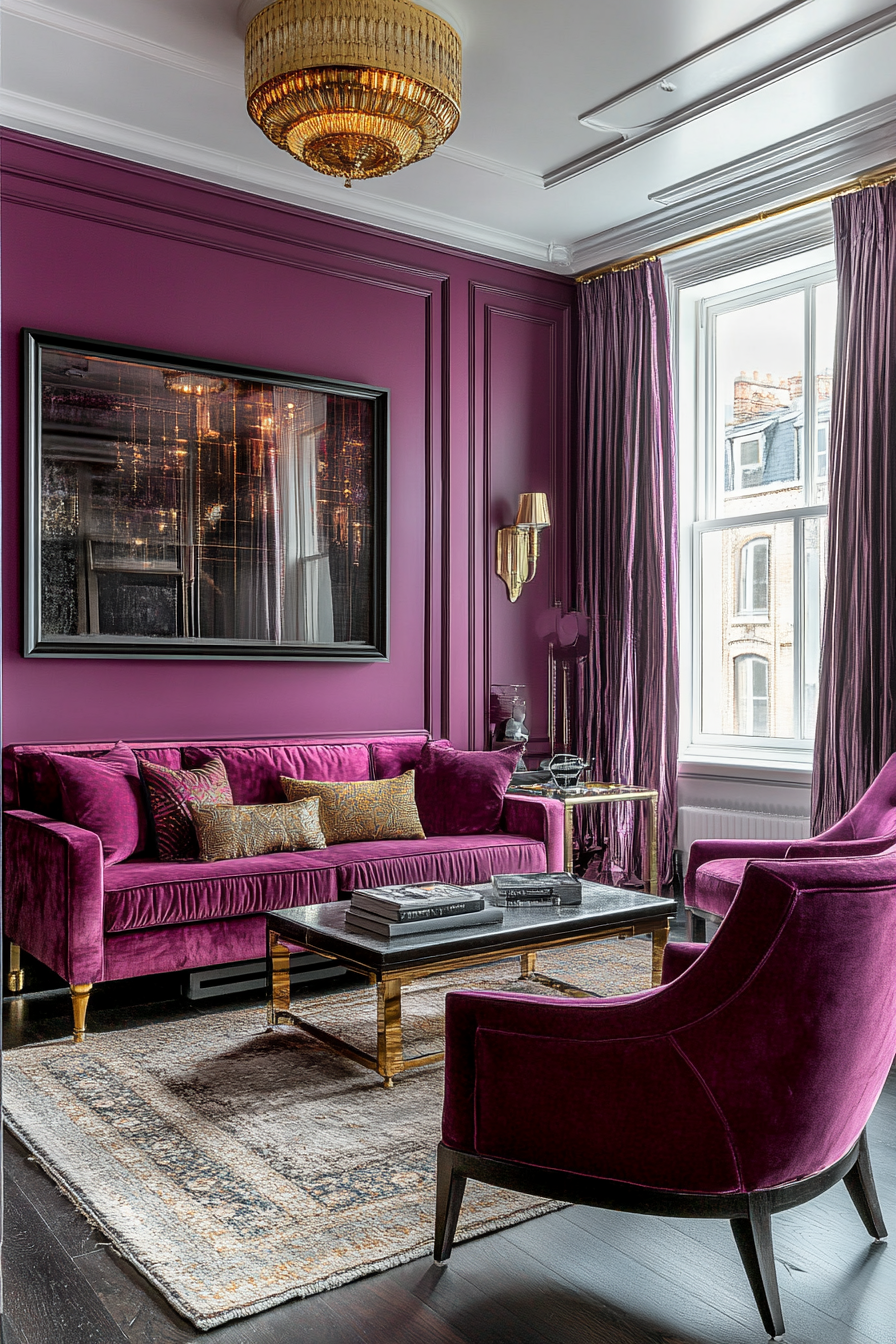 5. Regal Purple Reign (Purple Living Room Ideas) - Purple Living Room Ideas