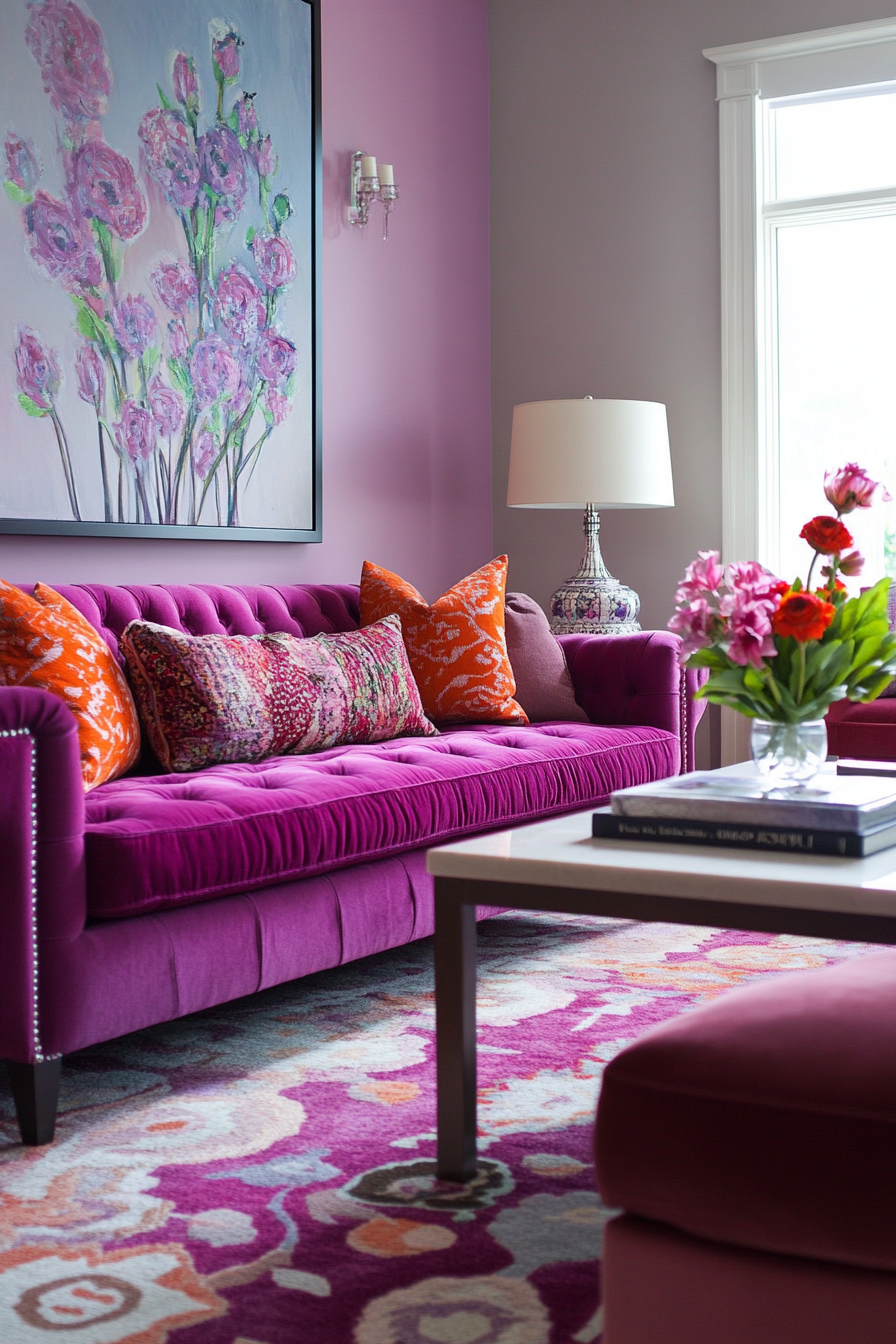11. Berry Bliss (Purple Living Room Ideas) - Purple Living Room Ideas
