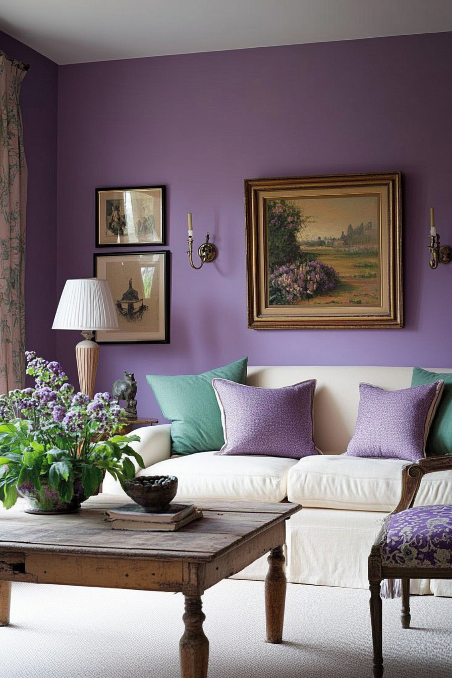 14. Heather Harmony (Purple Living Room Ideas) - Purple Living Room Ideas