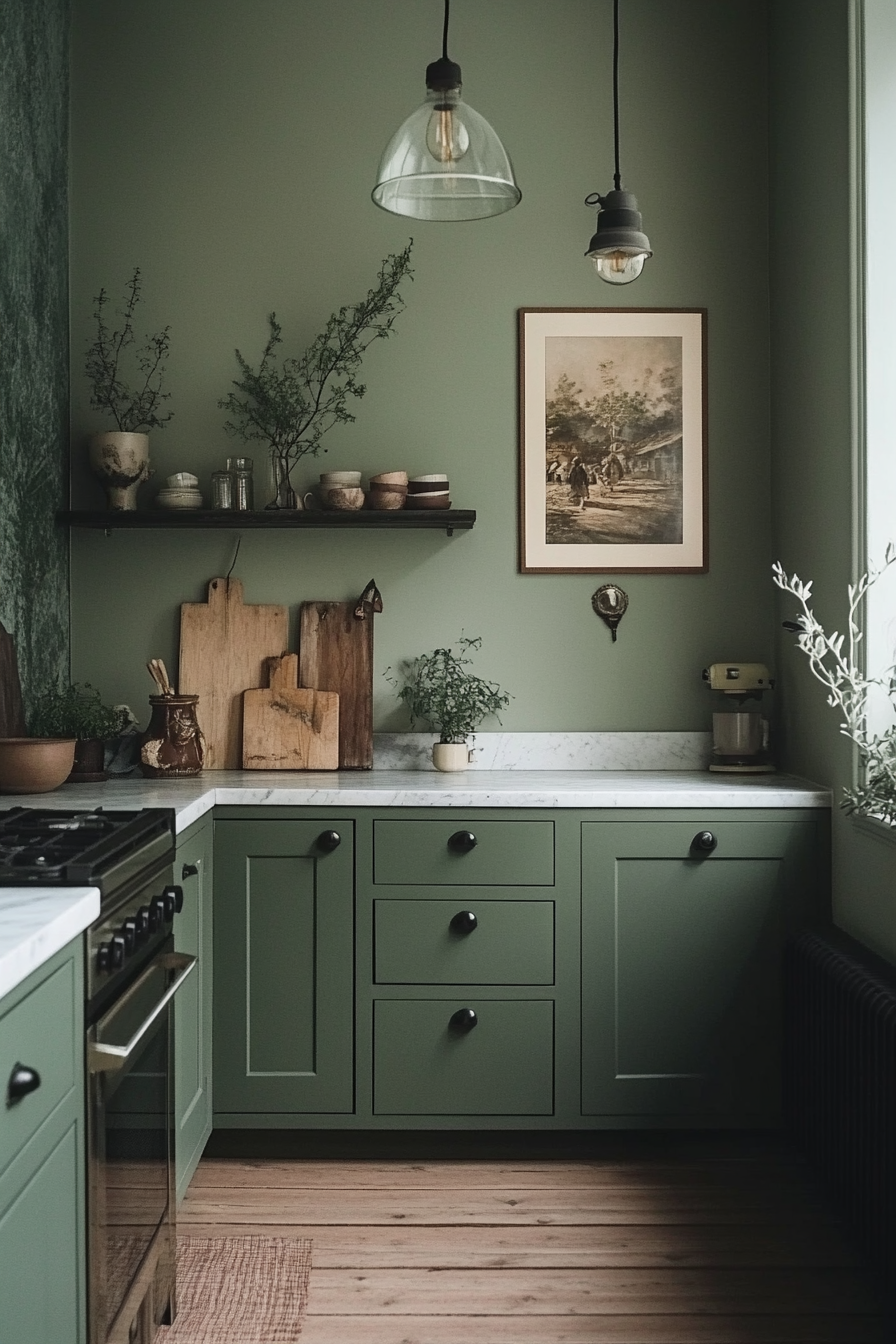 6. Minimalist Mint (Olive Green Kitchen Ideas) - Olive Green Kitchen Ideas