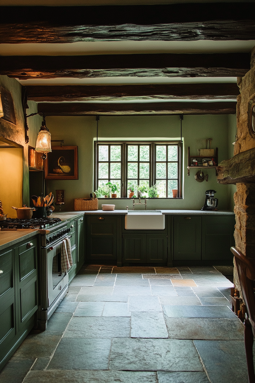 7. Enchanted Forest Nook (Olive Green Kitchen Ideas) - Olive Green Kitchen Ideas