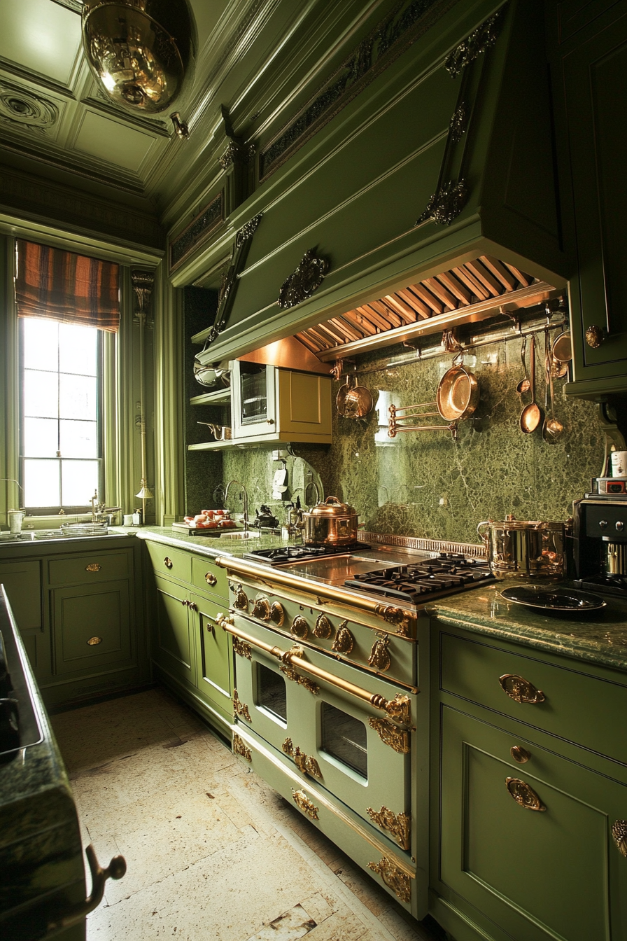 8. Vintage Velvet (Olive Green Kitchen Ideas) - Olive Green Kitchen Ideas