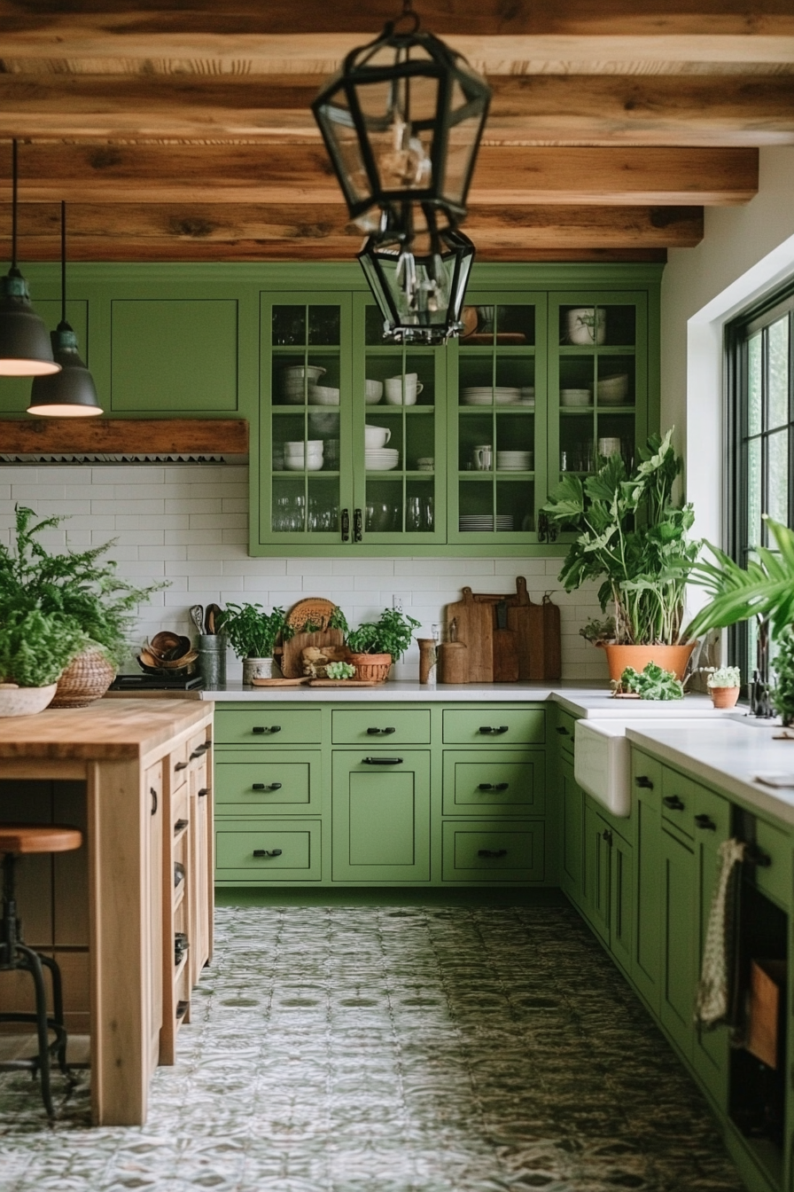 16. Tropical Twist (Olive Green Kitchen Ideas) - Olive Green Kitchen Ideas