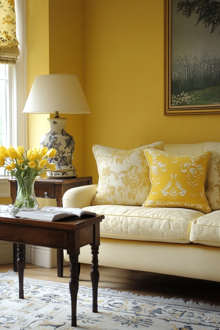 9. Vintage Yellow (Yellow Living Room Ideas) - Yellow Living Room Ideas