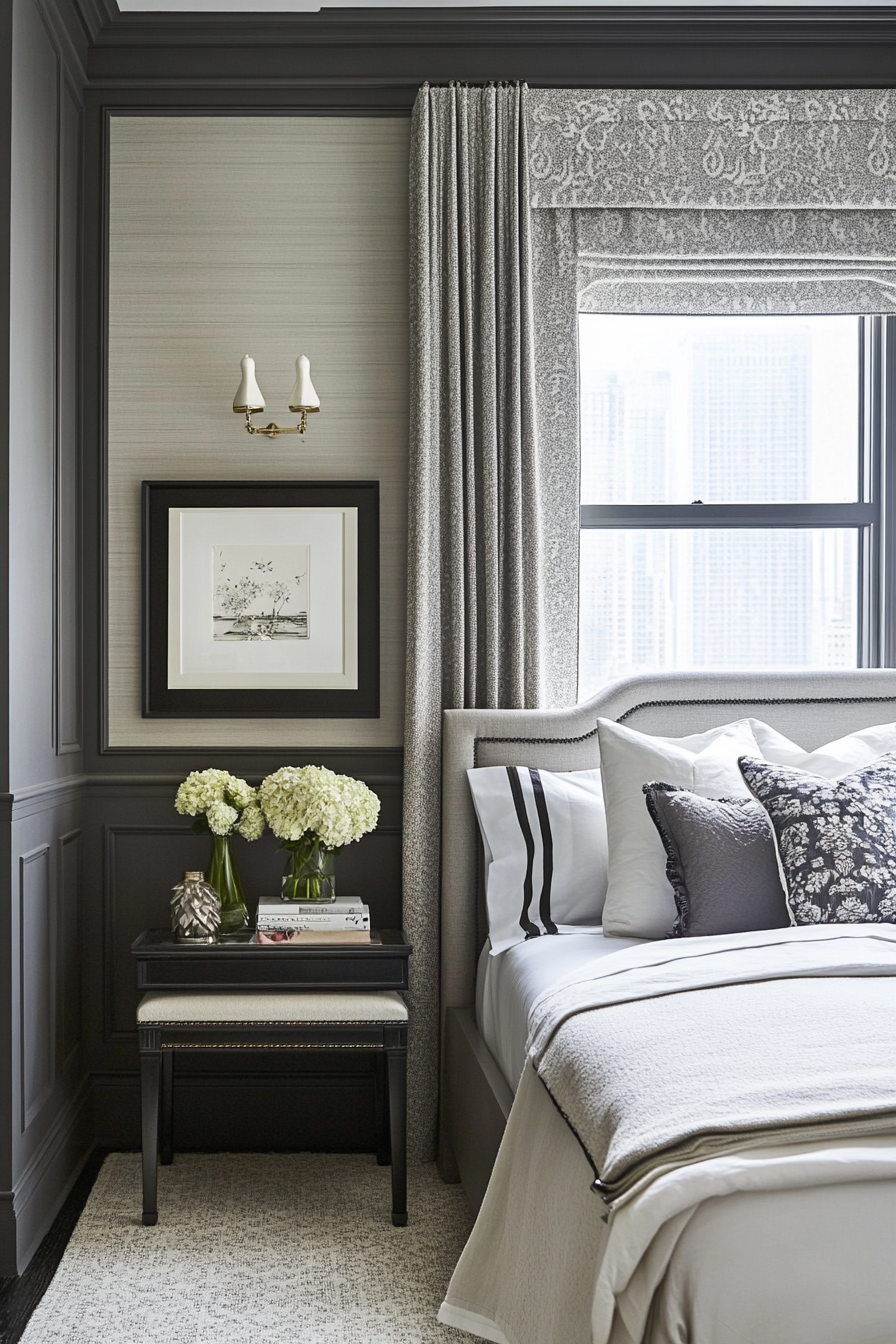 6. Chic Monochrome (Small Bedroom Ideas) - Small Bedroom Ideas