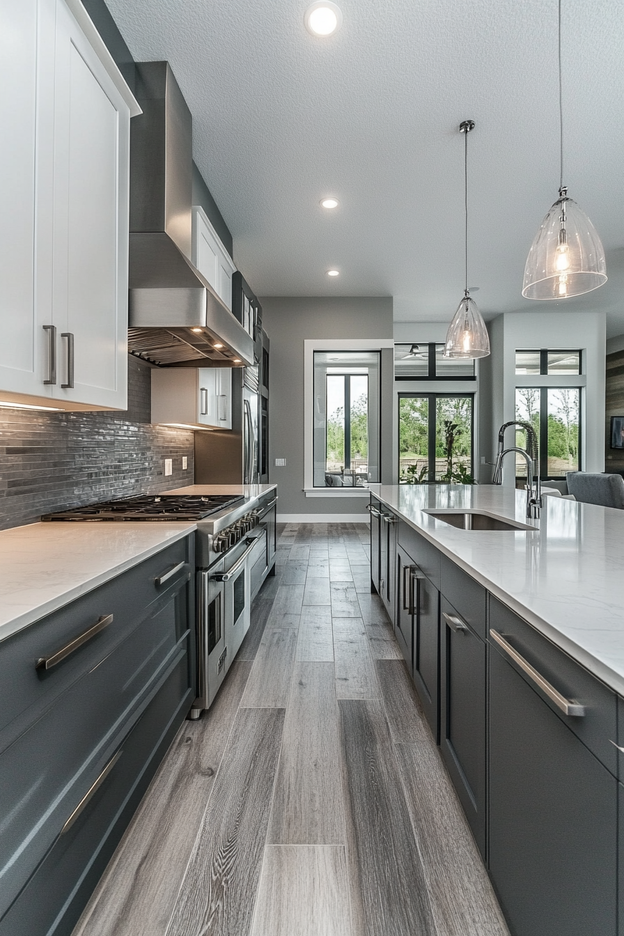 1. Modern Monochrome (Beautiful Kitchen Ideas) - Beautiful Kitchen Ideas