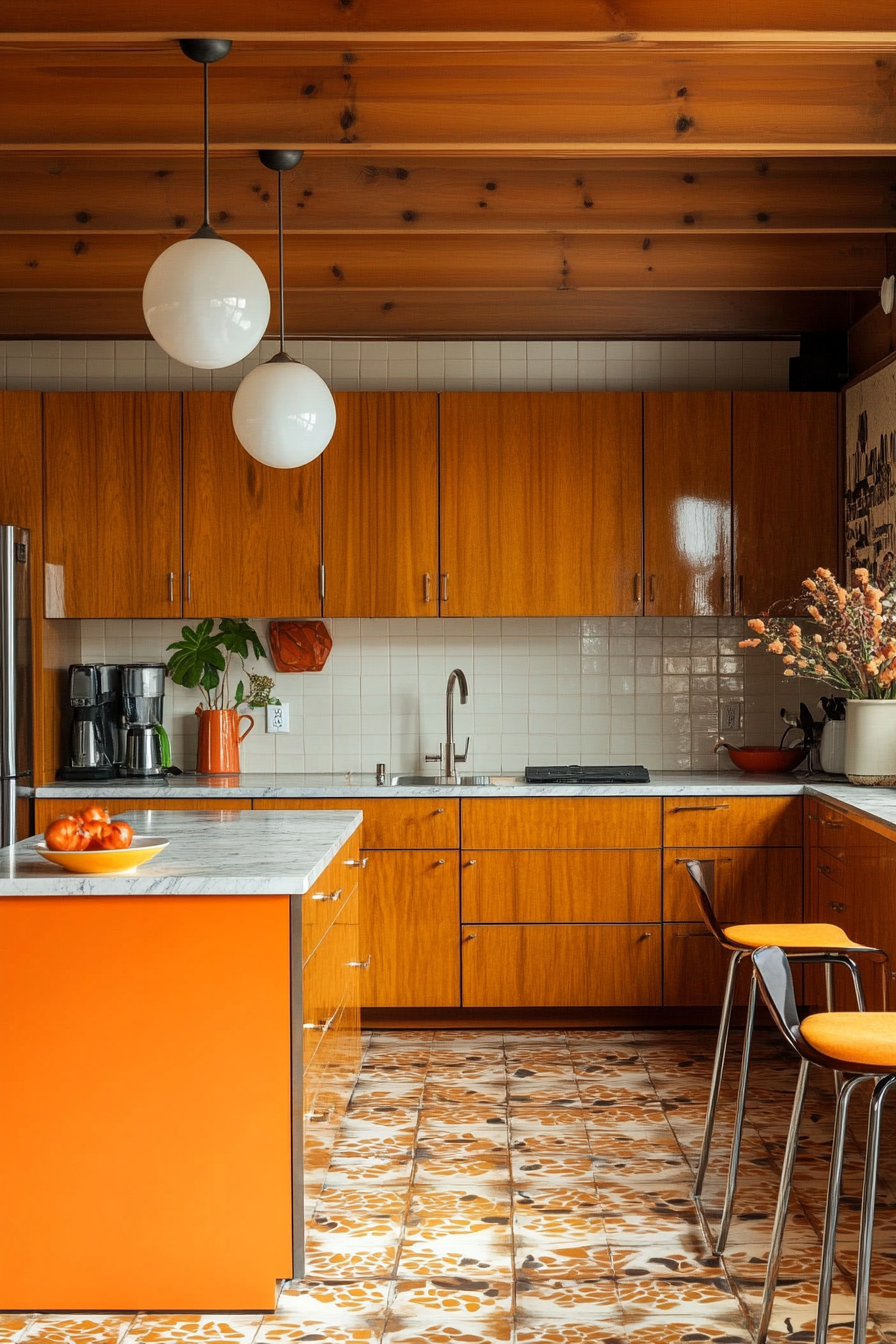 17. Mid-Century Modern (Beautiful Kitchen Ideas) - Beautiful Kitchen Ideas