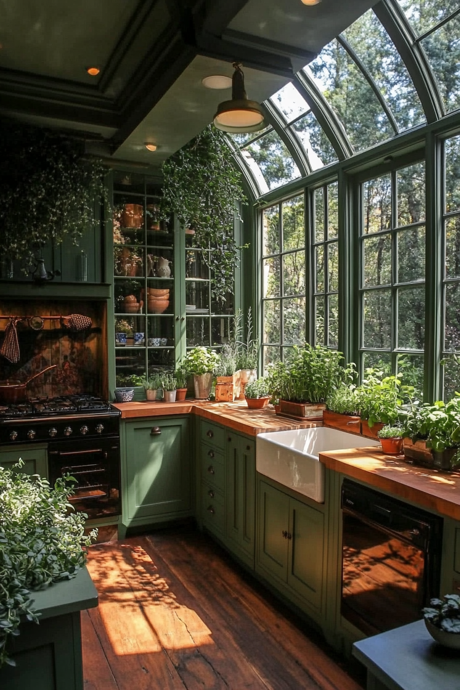 24. Garden Greenhouse (Beautiful Kitchen Ideas) - Beautiful Kitchen Ideas